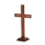 Krzyż stojący prosty ciemny brąz 18 cm